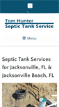 Mobile Screenshot of hunterseptictankjax.com